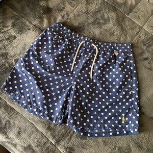 Polo Ralph Lauren Swim Shorts Polka Dot Royal Blue